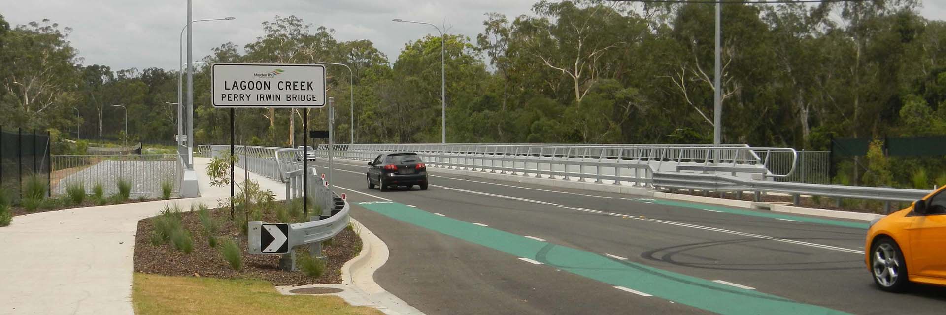 Steel Traffic barrier, Safety Rail & Balustrade - Perry Irwin Bridge, Caboolture.